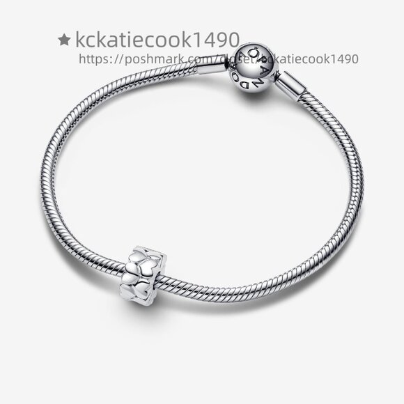 Pandora Heart Pattern Clip Charm - Picture 3 of 5